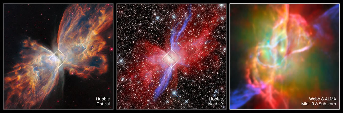 Webb Revela el Corazón Oculto de la Nebulosa Mariposa