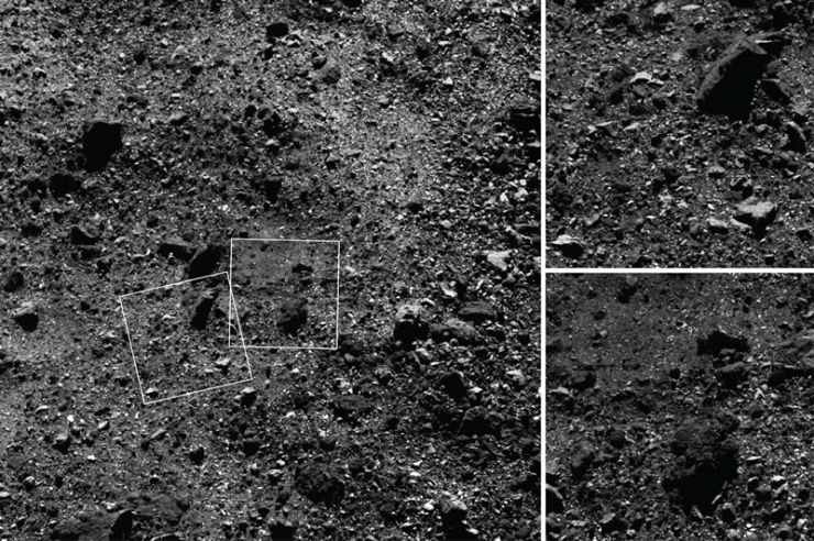 OSISIRIS-Rex observa una región del hemisferio norte del asteroide Bennu