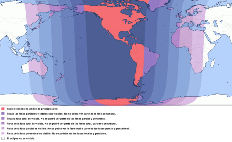 mapa eclipse luna 13 marzo 2025