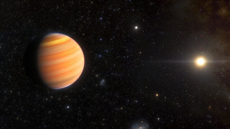 Scoperta di un pianeta extrasolare gigante con un’orbita estremamente rara :: NASANET