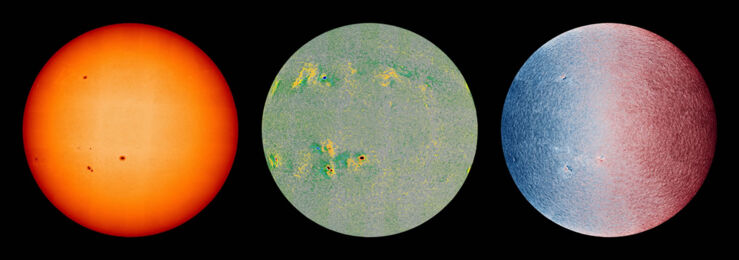 Nuevas Imágenes del Sol Muestran Manchas Solares, Campos y Plasma en Movimiento