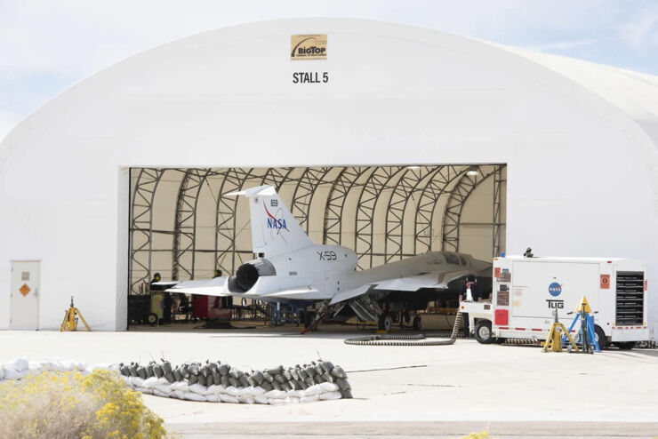 El Avión Supersónico Silencioso X-59 de la NASA Enciende su Motor Por Primera Vez