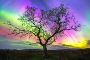 Esta espectacular imagen fue captada desde Canadá durante la pasada tormenta geomagnética.