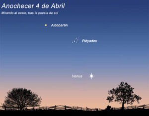 Las Pléyades y Venus Comienzan un Acercamiento que Culminará el 23 de Abril en una Espectacular Conjunción