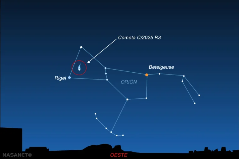 El cometa C/2025 R3 (PanSTARRS), un viajero gélido que no visitaba el sistema solar interior desde hace unos 170.000 años, se encuentra actualmente en una trayectoria privilegiada a través de la constelación de Orión.