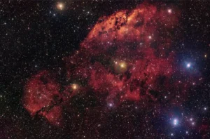Imagen captada por el telescopio VLT de las nebulosas Gum 10 y Gum 11.