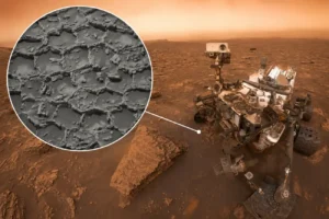 El rover Curiosity de la NASA ha encontrado un sorprendente terreno cubierto por estructuras poligonales que recuerdan a un gigantesco panal de abejas. El hallazgo podría aportar nuevas pistas sobre la historia geológica de Marte y el origen de misteriosas rocas oscuras dispersas por la zona.
