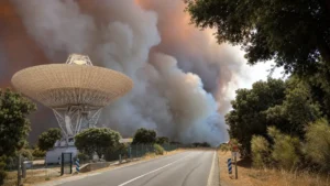Incendio en Robledo de Chavela: las llamas amenazan la estación de la NASA y los equipos luchan por proteger una instalación clave