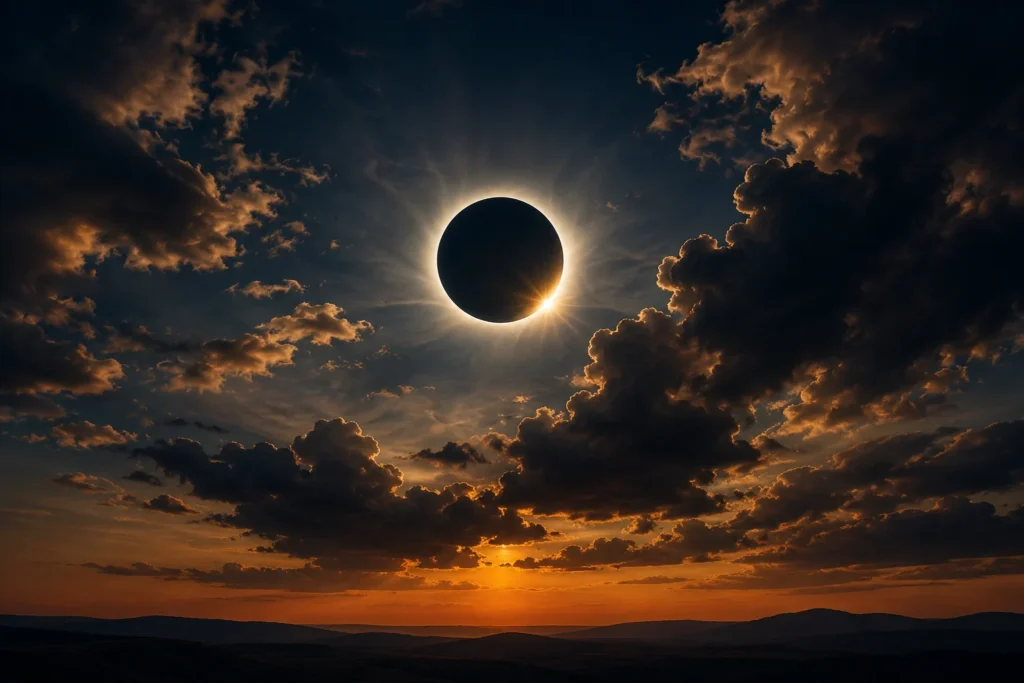 El eclipse solar total del 12 de agosto de 2026 atravesará el norte de España con el Sol muy bajo sobre el horizonte. Pero ¿qué ocurrirá si aparecen nubes? Un cielo no completamente despejado no tiene por qué arruinar el espectáculo: un pequeño claro puede ser suficiente para contemplar la corona solar.